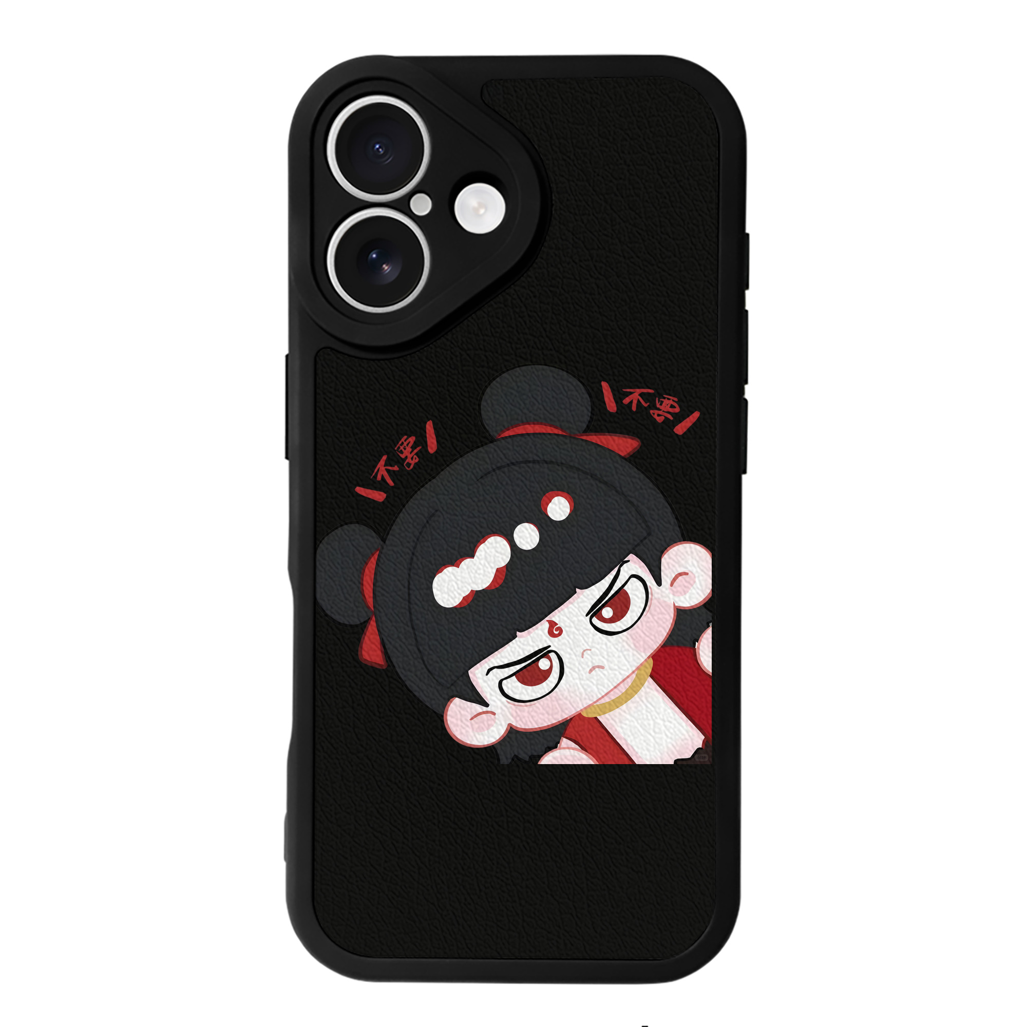 （画像用） Ne Zha 2 ナタ 魔童の大暴れ 【iPhone 16シリーズ対応】シリコンスマホケース（レザー調） 材質：シリコン